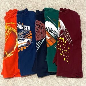 Lot of Children’s Place Boys Size 5/6 Long Sleeve Shirts Basketball Football Car
